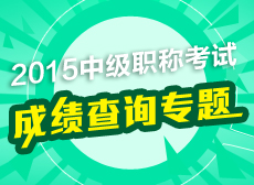 2015中級(jí)職稱考試成績(jī)查詢專題