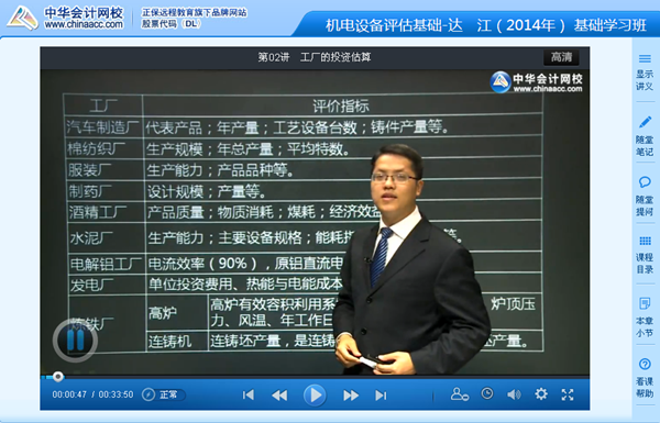 達(dá)江老師2014年注評(píng)《機(jī)電設(shè)備評(píng)估基礎(chǔ)》基礎(chǔ)學(xué)習(xí)班高清課程