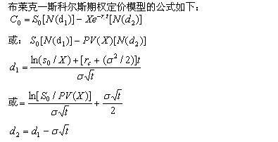 布萊克—斯科爾斯期權(quán)定價(jià)模型