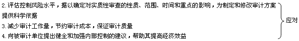 2015中級(jí)審計(jì)《審計(jì)理論與實(shí)務(wù)》知識(shí)點(diǎn)：內(nèi)部控制測(cè)評(píng)的作用評(píng)價(jià)