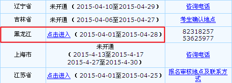 黑龍江2015年中級會計職稱報名入口已開通