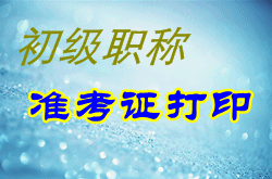 廣西2015年初級會計職稱考試準(zhǔn)考證打印入口