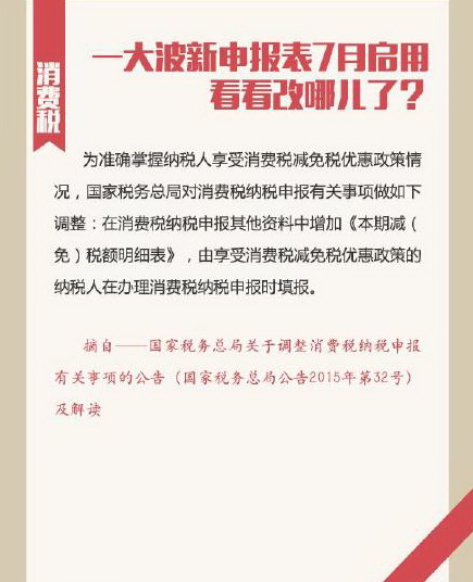 一大波新申報(bào)表7月啟用 看看改哪兒了