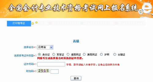 云南2015年高級會計師考試準(zhǔn)考證打印入口已開通