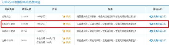 初級(jí)會(huì)計(jì)職稱題庫：機(jī)考系統(tǒng)—海量習(xí)題演練