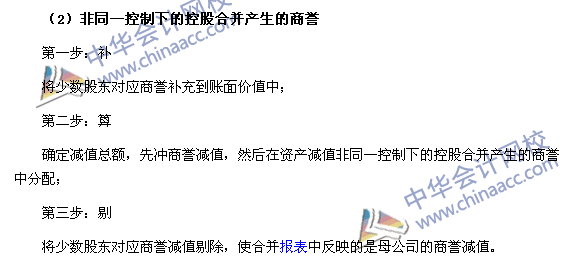 2017年中級職稱《中級會計實(shí)務(wù)》高頻考點(diǎn)：商譽(yù)減值的處理