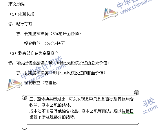 必看干貨：《中級(jí)會(huì)計(jì)實(shí)務(wù)》重難點(diǎn)講解之長(zhǎng)期股權(quán)投資的轉(zhuǎn)換