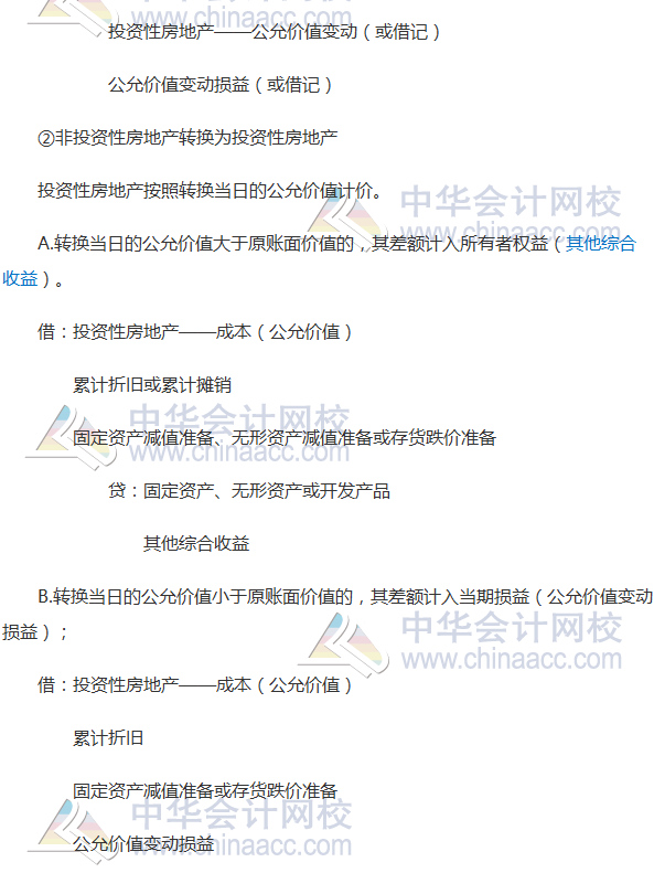 2017《會計》高頻考點：投資性房地產的轉換