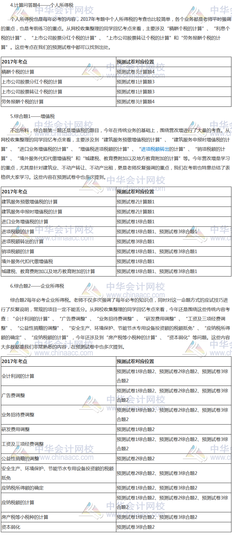 2017年注冊(cè)會(huì)計(jì)師考情分析