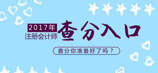 2017年注冊(cè)會(huì)計(jì)師考試各地成績查詢?nèi)肟趨R總