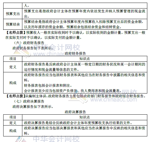 2018年初級會計實(shí)務(wù)改革第8章內(nèi)容 政府會計概述