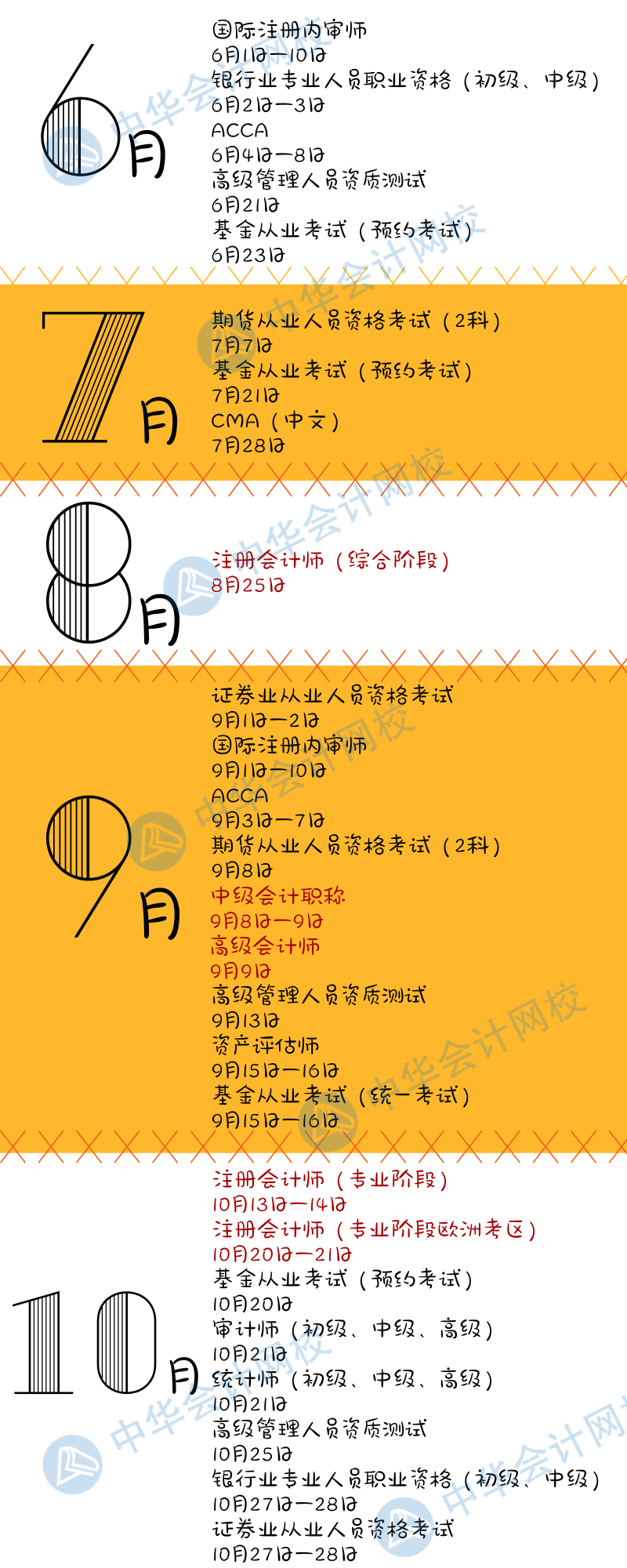 建議收藏|2018年金融、會(huì)計(jì)考試日歷都在這里了！