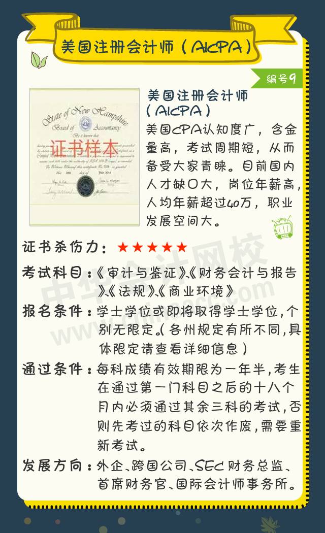 2018年會計人可考的證書大盤點！ACCA證書殺傷力六顆星