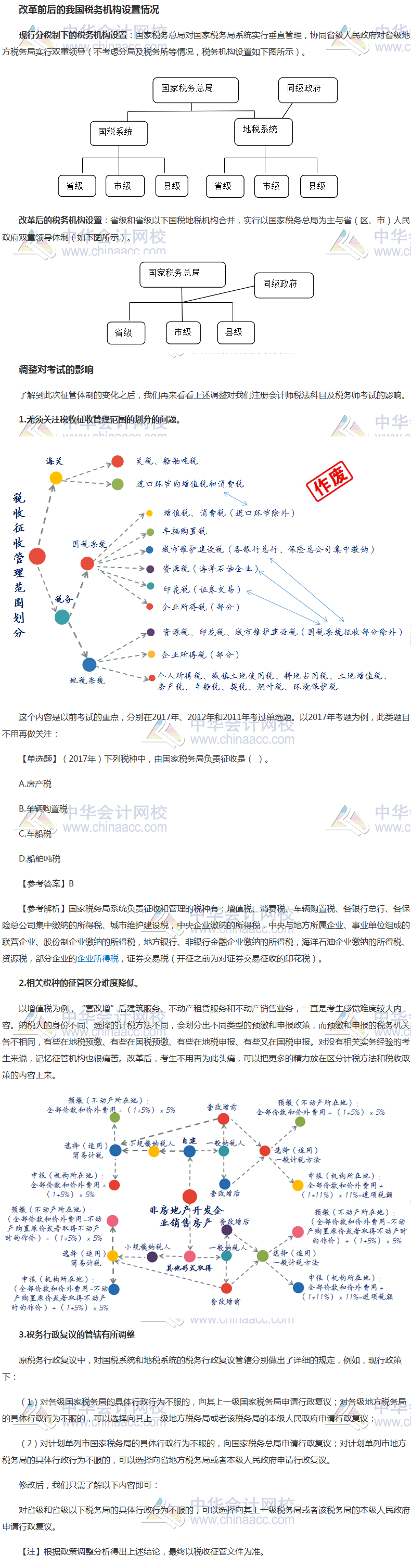 “國地稅合并”對2018年注會考試及稅務師考試的影響