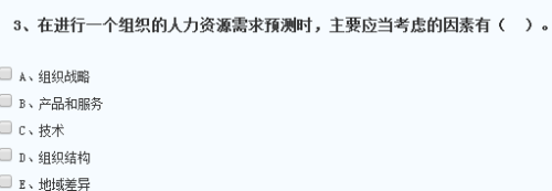 某企業(yè)決定進(jìn)入新業(yè)務(wù)領(lǐng)域，急需大量該業(yè)務(wù)領(lǐng)域的優(yōu)秀人才，這表明影響其人力資源需求的因素是