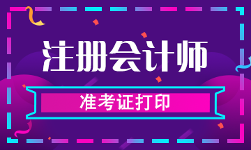 2019年山西忻州CPA專業(yè)準考證打印入口即將開通