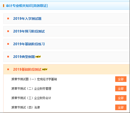 審計(jì)相關(guān)知識 基礎(chǔ)階段測試
