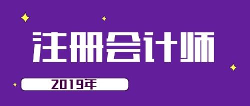 2019年注冊會計師考試