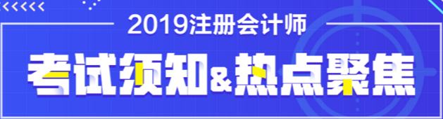 2019注冊(cè)會(huì)計(jì)師考試專題