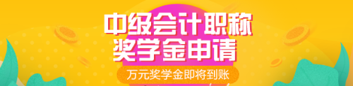 2019年中級會計職稱獎學(xué)金申請