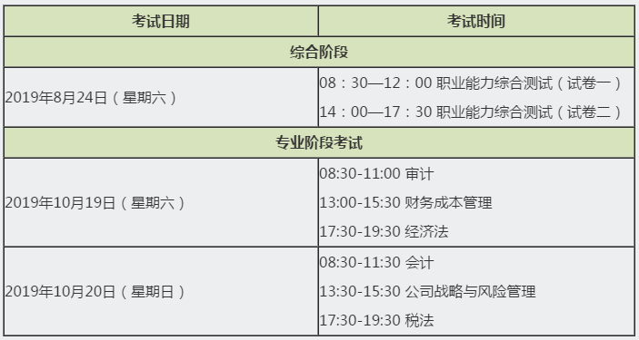 2020年cpa考試時(shí)間報(bào)名時(shí)間分別是什么時(shí)候？