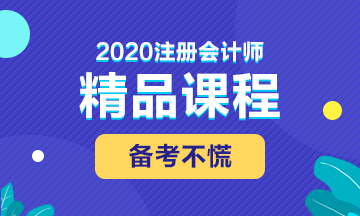 一步領(lǐng)你看懂網(wǎng)校2020年注冊(cè)會(huì)計(jì)師這些課程的區(qū)別