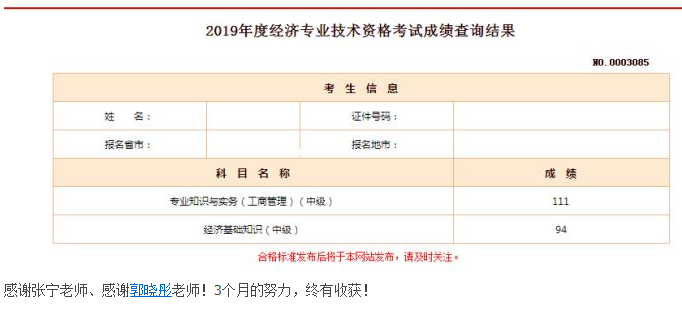 經(jīng)濟(jì)師考生成績6