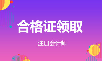 山東濟南2019年CPA合格證書領(lǐng)取時間