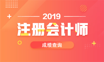 2019年河南注會成績查詢