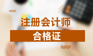 2019年廣東cpa專(zhuān)業(yè)階段考試合格證書(shū)領(lǐng)取時(shí)間