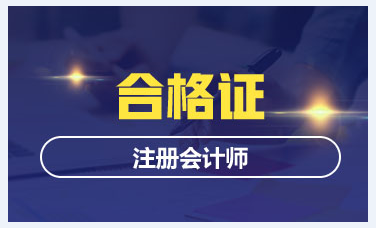 2019年甘肅CPA專業(yè)階段考試合格證書領(lǐng)取