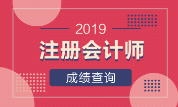 2019年什么時候可以查注冊會計師成績呢？