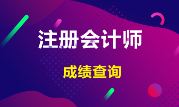 福建廈門注冊(cè)會(huì)計(jì)師考試成績查詢