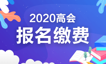 上海2020年高級會(huì)計(jì)師考試報(bào)名繳費(fèi)時(shí)間