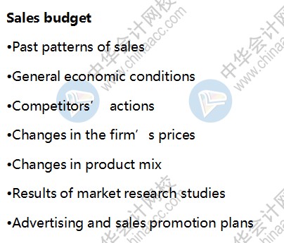 BEC商業(yè)環(huán)境知識點：Sales budget