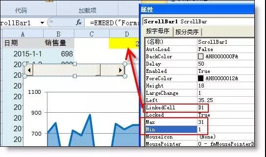 Excel動態(tài)折線圖的制作方法