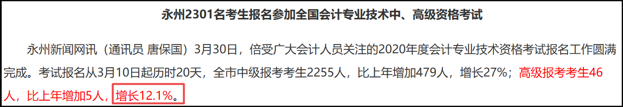 2020高級(jí)會(huì)計(jì)師報(bào)名圓滿結(jié)束 各地報(bào)考人數(shù)再創(chuàng)新高？