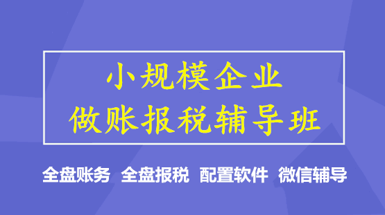 你還不會(huì)小微企業(yè)做賬、報(bào)稅嗎？學(xué)完就上崗