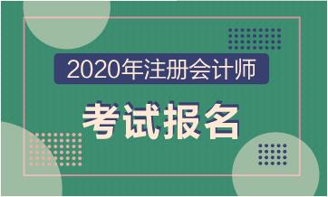 2020年北京注冊會計師報名開始了?。?！