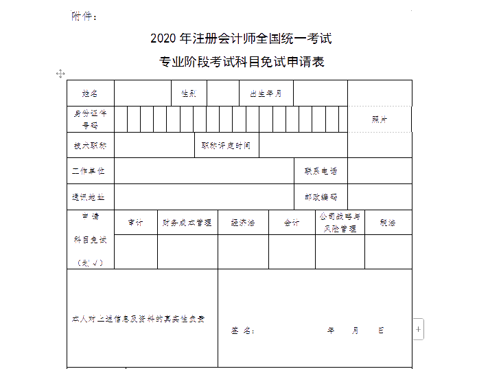 山西省2020年注冊會計師考試申請免試需要哪些條件？