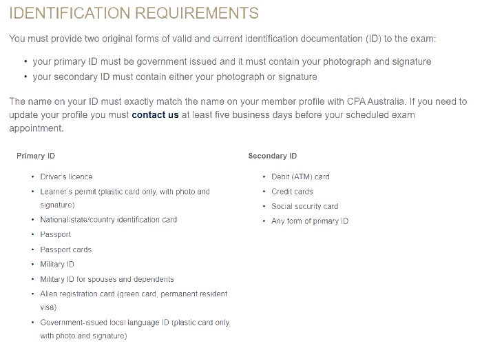 澳洲cpa考試證件類(lèi)別