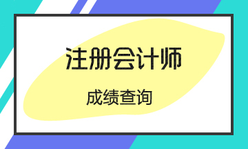 陜西2020注會考試成績查詢時間