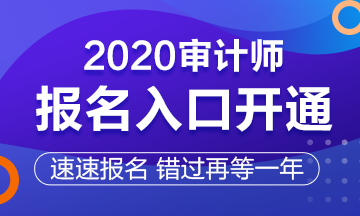 審計(jì)師報(bào)名入口開(kāi)通