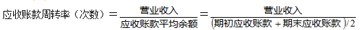 2020年中級(jí)會(huì)計(jì)職稱財(cái)務(wù)管理知識(shí)點(diǎn)：應(yīng)收賬款周轉(zhuǎn)率