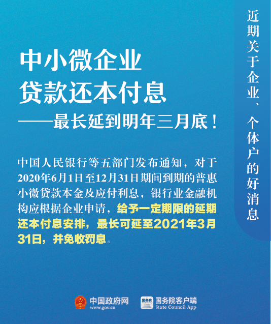 關(guān)于企業(yè)、個(gè)體戶(hù)，近期9個(gè)好消息！