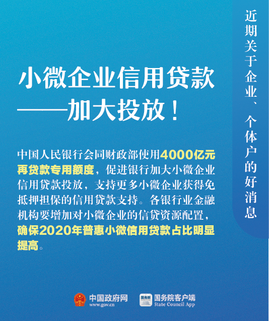 關(guān)于企業(yè)、個(gè)體戶(hù)，近期9個(gè)好消息！