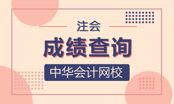 陜西2020注冊會計師成績查詢相關(guān)信息 你了解嗎？