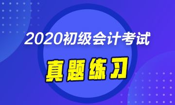 備考2020年初會考試 《初級會計實務(wù)》試題怎么能少？