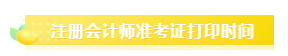 2020注冊會計(jì)師準(zhǔn)考證打印時(shí)間