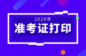 江蘇2020年初級(jí)經(jīng)濟(jì)師準(zhǔn)考證打印時(shí)間：11月13日-20日